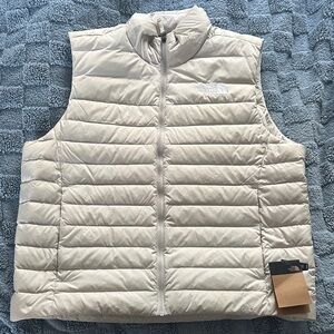 The North Face Cream Quilted Vest